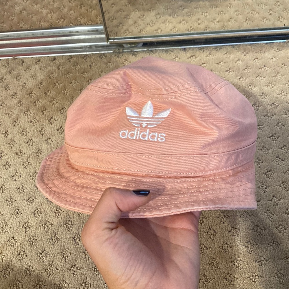 Adidas pink bucket hat